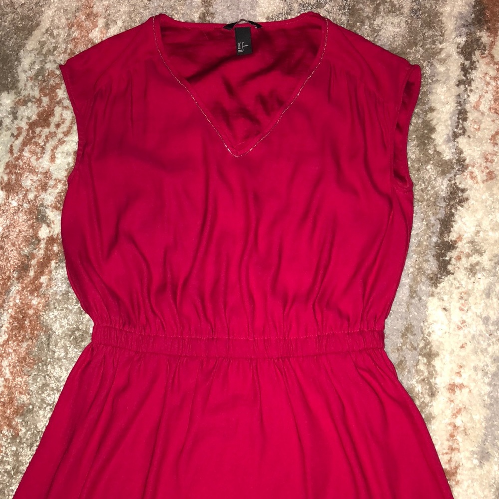 Red summer dress